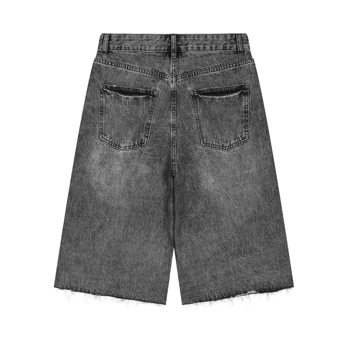 VFF vintage wash wide leg denim shorts – alternate view