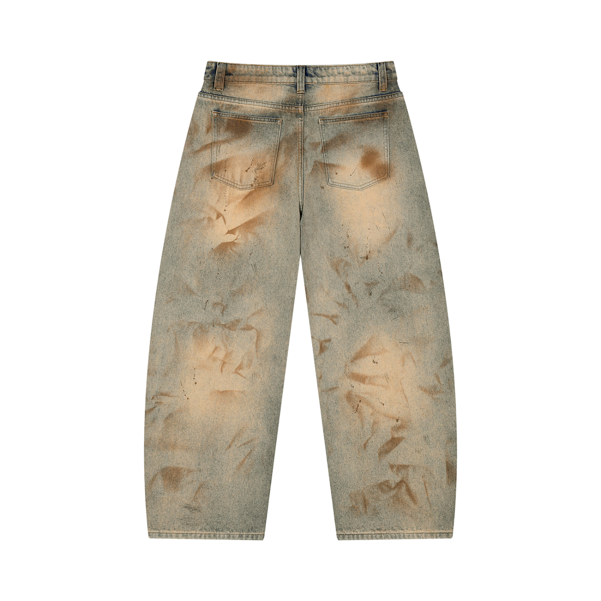 VFF vintage wash barrel leg jeans – alternate view