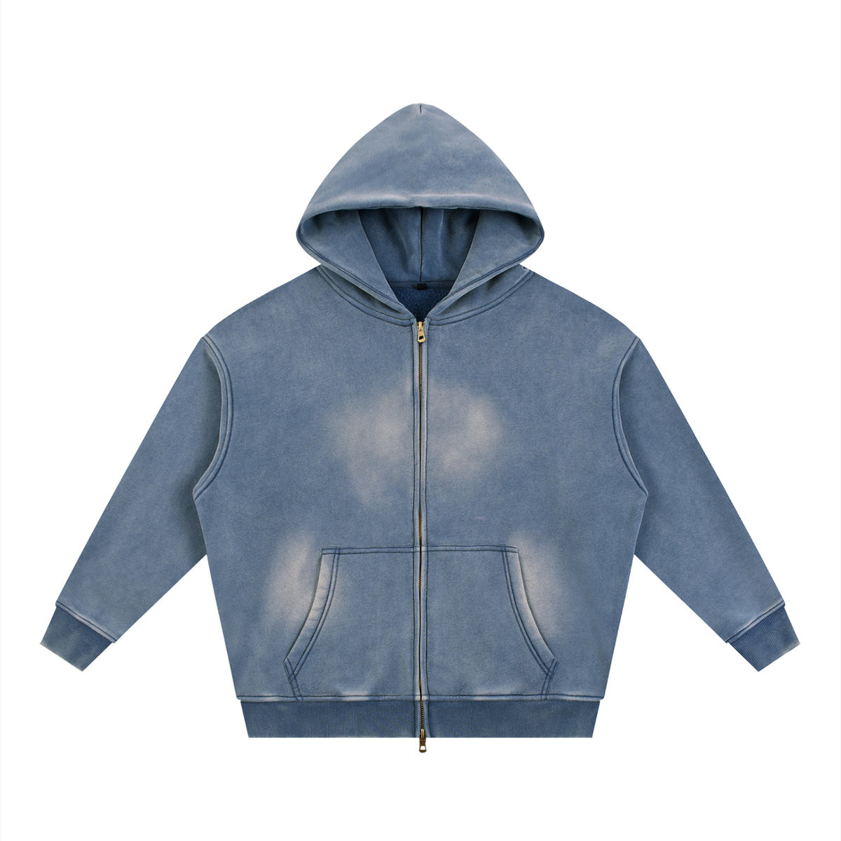 VFF sunfade two-way zip boxy hoodie – alternate view