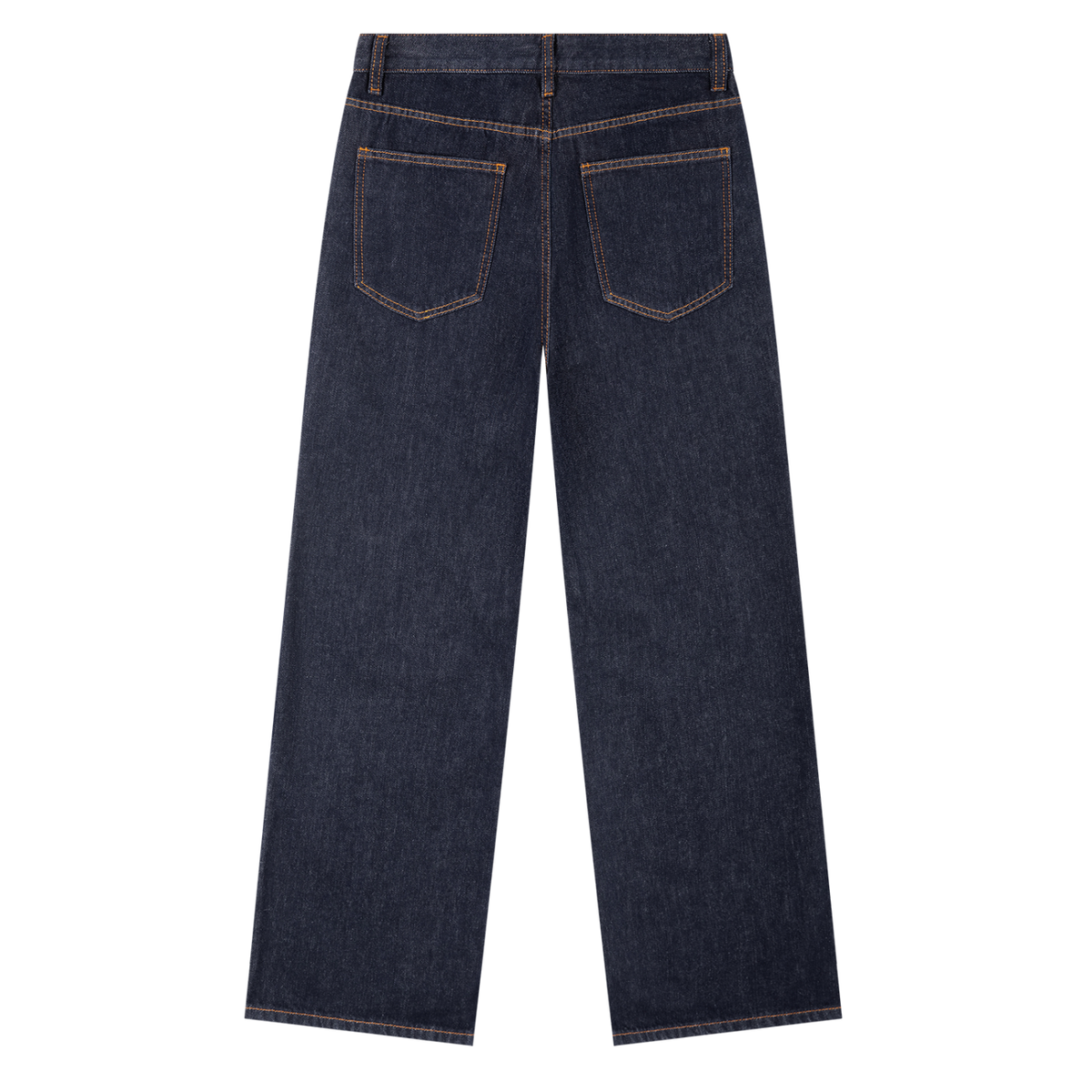 VFF navy straight leg jeans – alternate view
