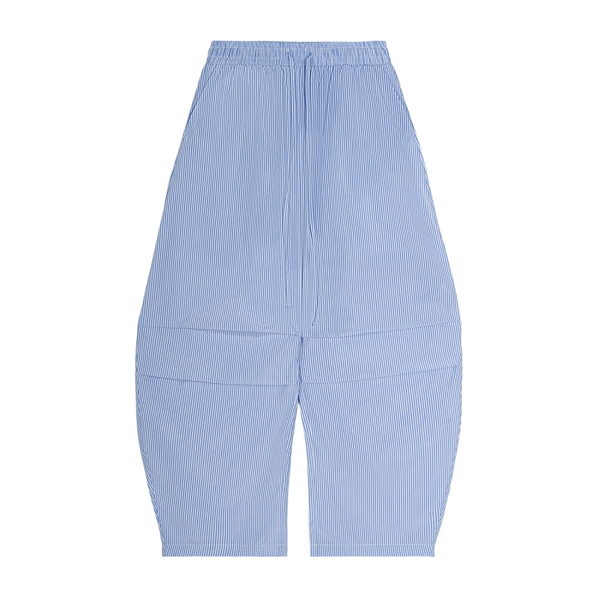 VFF vertical stripe barrel pants in Blue – front view