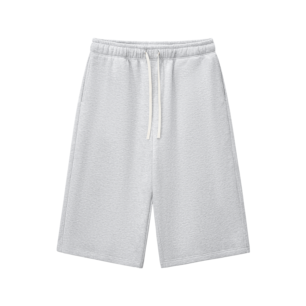 VFF relaxed drawstring 3/4 sweatpants in Flower Gray – front view