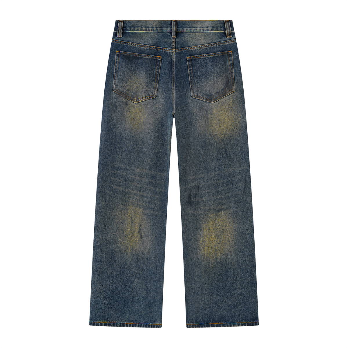 VFF blue vintage wash wide leg jeans – alternate view