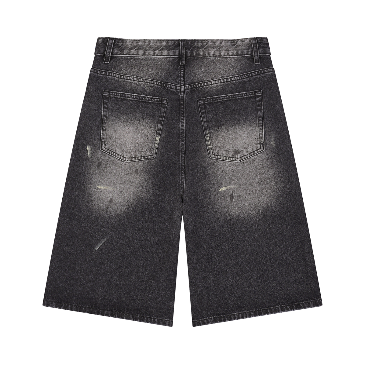 VFF black wash wide leg jorts – alternate view