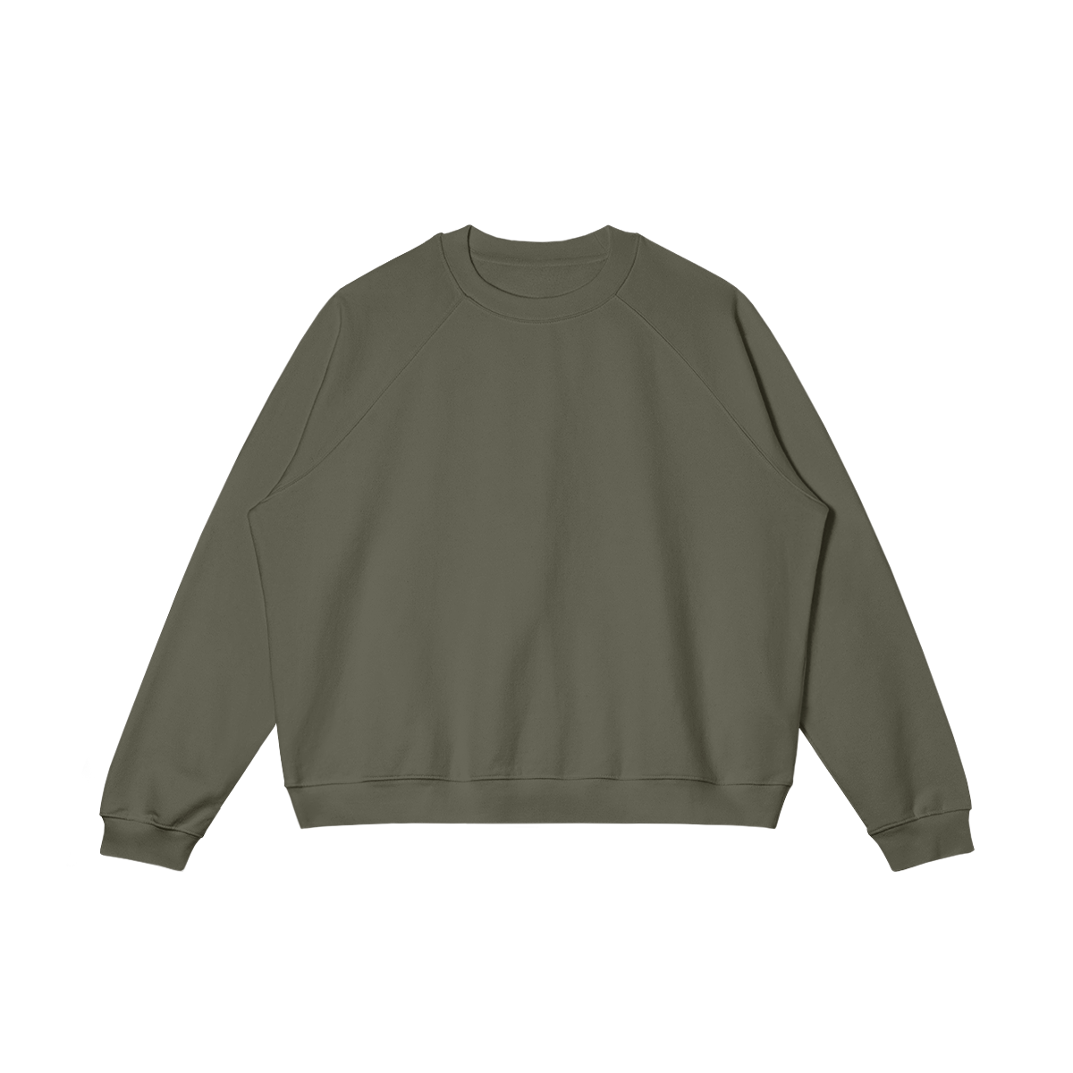 VFF heavyweight oversized crewneck sweatshirt in Charcoal Grey – front view