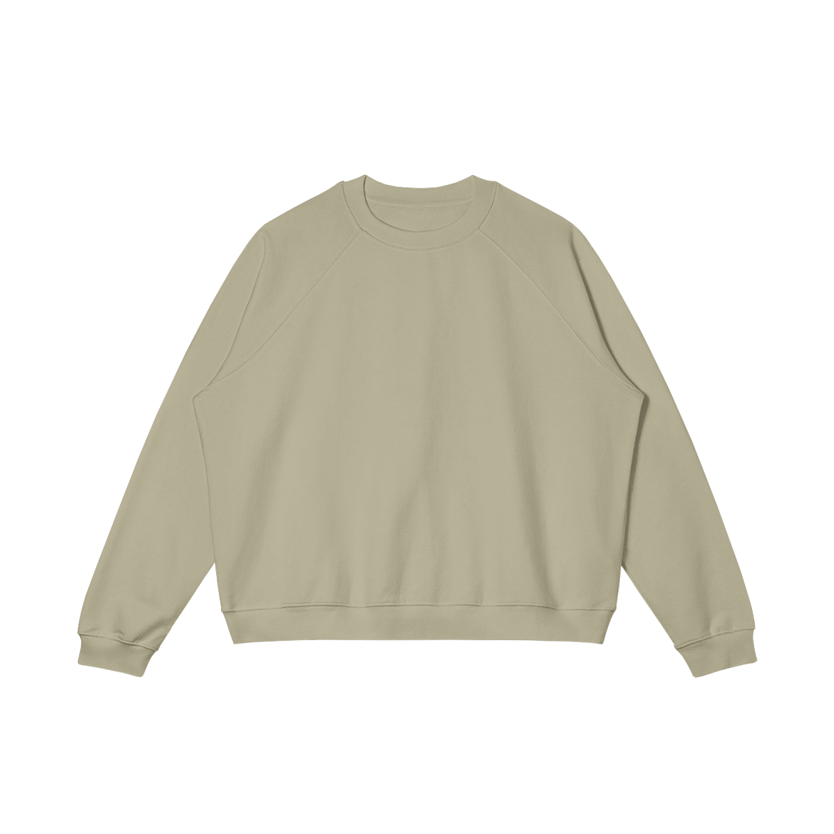 VFF heavyweight oversized crewneck sweatshirt in Camel – front view