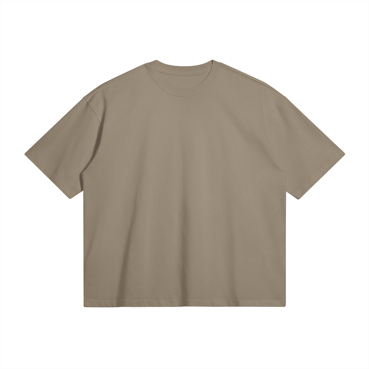 VFF 280 GSM ultra heavyweight boxy t-shirt in Americano – front view