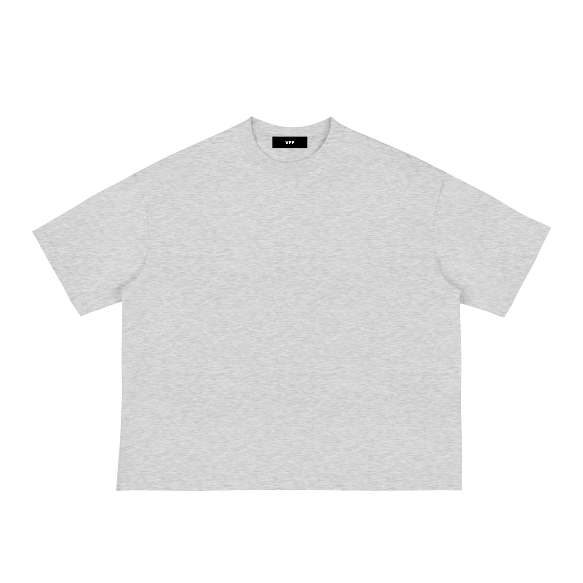VFF 230 GSM boxy fit cotton t-shirt in Flower Gray – front view