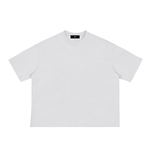 VFF 230 GSM boxy fit cotton t-shirt in White – front view