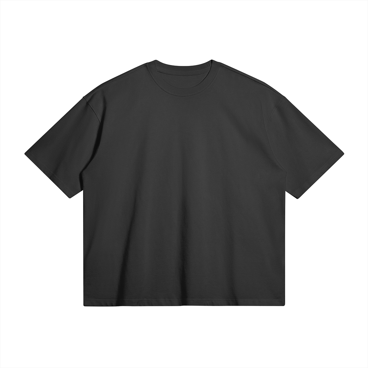 VFF 280 GSM ultra heavyweight boxy t-shirt in Black – front view