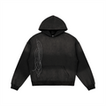 VFF Blessed oversized graphic hoodie in Black – front view