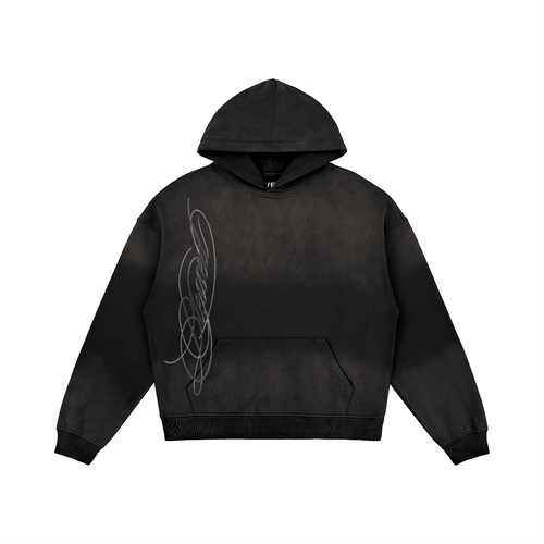 VFF Blessed oversized graphic hoodie in Black – front view