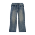 VFF heavyweight straight leg jeans in Washed Blue – front view