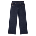 VFF navy straight leg jeans in Navy Blue – front view